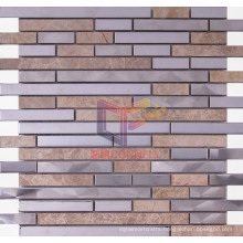 Marble Metal and Stone Mixed Mosaic (CFM776)